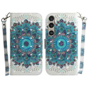 For Sony Xperia 1 VI 3D Colored Horizontal Flip Leather Phone Case(Peacock Wreath)