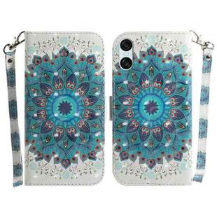 For Sony Xperia 5 VI 3D Colored Horizontal Flip Leather Phone Case(Peacock Wreath)