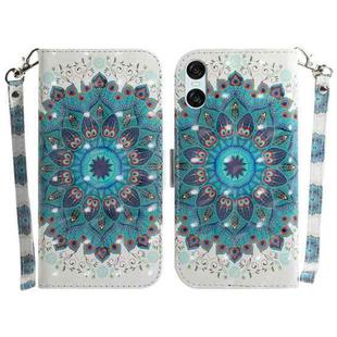 For Sony Xperia 10 VI 3D Colored Horizontal Flip Leather Phone Case(Peacock Wreath)