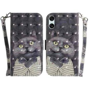 For Sony Xperia 10 VI 3D Colored Horizontal Flip Leather Phone Case(Hug Cat)