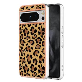 For Google Pixel 8 Pro Electroplating Dual-side IMD Phone Case(Leopard Print)