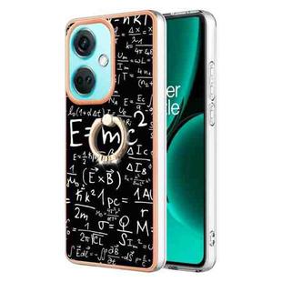 For OnePlus Nord CE 3 Electroplating Dual-side IMD Phone Case with Ring Holder(Equation)