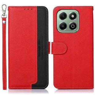 For Honor X6b KHAZNEH Litchi Texture Leather RFID Phone Case(Red)