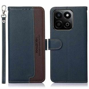 For Honor Play 60 Plus / 200 Smart KHAZNEH Litchi Texture Leather RFID Phone Case(Blue)