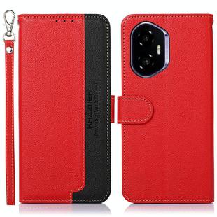 For Honor 400 KHAZNEH Litchi Texture Leather RFID Phone Case(Red)