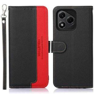 For Honor 400 Lite KHAZNEH Litchi Texture Leather RFID Phone Case(Black)