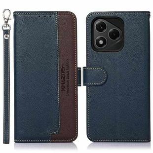 For Honor 400 Lite KHAZNEH Litchi Texture Leather RFID Phone Case(Blue)