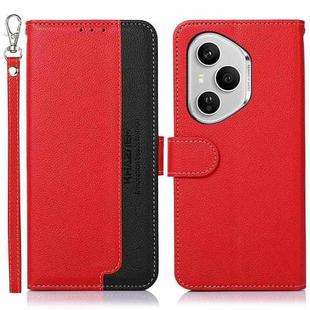 For Honor 400 Pro Global 160.8mm KHAZNEH Litchi Texture Leather RFID Phone Case(Red)