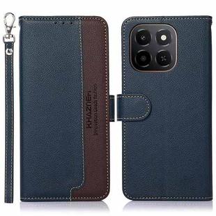 For Honor X6c 4G KHAZNEH Litchi Texture Leather RFID Phone Case(Blue)