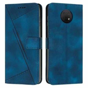 For Nokia G10 / G20 / G30 Dream Triangle Leather Phone Case with Lanyard(Blue)