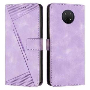 For Nokia G10 / G20 / G30 Dream Triangle Leather Phone Case with Lanyard(Purple)