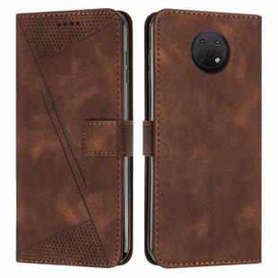 For Nokia G10 / G20 / G30 Dream Triangle Leather Phone Case with Lanyard(Brown)