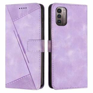 For Nokia G11 / G21 Dream Triangle Leather Phone Case with Lanyard(Purple)