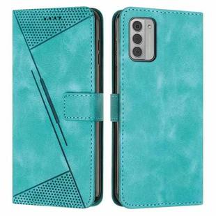 For Nokia G42 Dream Triangle Leather Phone Case with Lanyard(Green)