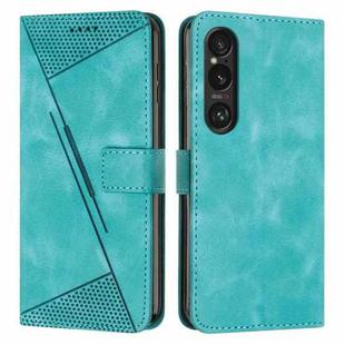 For Sony Xperia 1 VI Dream Triangle Leather Phone Case with Lanyard(Green)