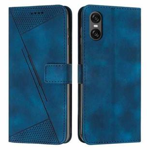 For Sony Xperia 5 VI Dream Triangle Leather Phone Case with Lanyard(Blue)