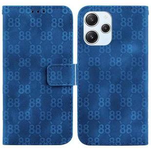 For Xiaomi Redmi 12 Double 8-shaped Embossed Leather Phone Case(Blue)
