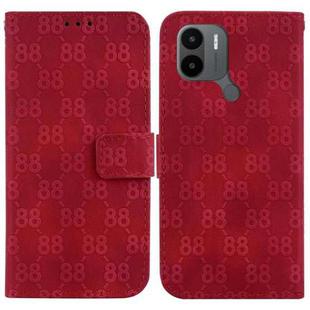 For Xiaomi Redmi A1+ 4G Global/Poco C50 Double 8-shaped Embossed Leather Phone Case(Red)