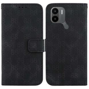 For Xiaomi Redmi A1+ 4G Global/Poco C50 Double 8-shaped Embossed Leather Phone Case(Black)