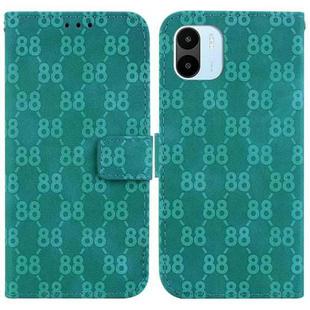 For Xiaomi Redmi A1 / A2 Double 8-shaped Embossed Leather Phone Case(Green)