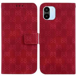 For Xiaomi Redmi A1 / A2 Double 8-shaped Embossed Leather Phone Case(Red)