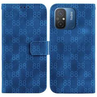 For Xiaomi Redmi 12C / 11A Double 8-shaped Embossed Leather Phone Case(Blue)