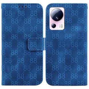 For Xiaomi 13 Lite / Civi 2 Double 8-shaped Embossed Leather Phone Case(Blue)