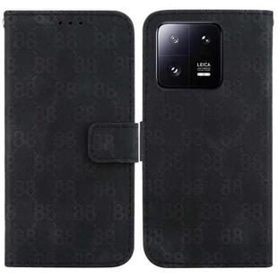 For Xiaomi 13 Pro Double 8-shaped Embossed Leather Phone Case(Black)