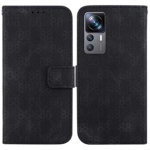 For Xiaomi 12T / 12T Pro Double 8-shaped Embossed Leather Phone Case(Black)