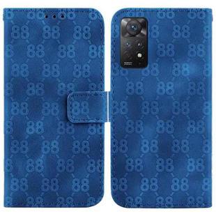 For Xiaomi Redmi Note 11 Pro 4G/5G Global Double 8-shaped Embossed Leather Phone Case(Blue)