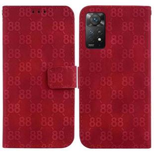 For Xiaomi Redmi Note 11 Pro 4G/5G Global Double 8-shaped Embossed Leather Phone Case(Red)