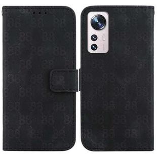 For Xiaomi 12 Lite Double 8-shaped Embossed Leather Phone Case(Black)