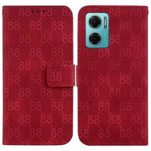 For Xiaomi Redmi Note 11E / Redmi 10 5G Double 8-shaped Embossed Leather Phone Case(Red)