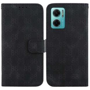 For Xiaomi Redmi Note 11E / Redmi 10 5G Double 8-shaped Embossed Leather Phone Case(Black)