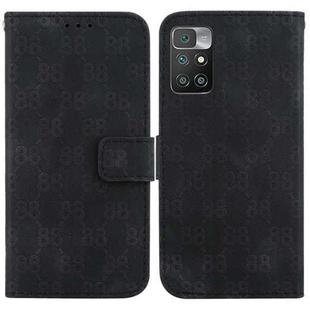 For Xiaomi Redmi 10 / 10 Prime Double 8-shaped Embossed Leather Phone Case(Black)