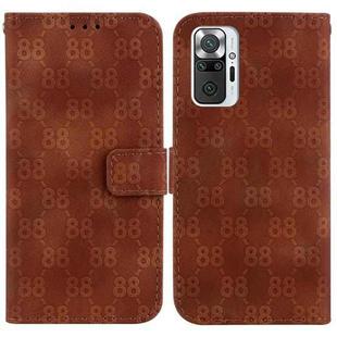 For Xiaomi Mi 10T Lite 5G / Mi 10i 5G Double 8-shaped Embossed Leather Phone Case(Brown)