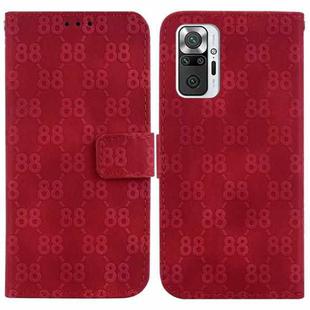 For Xiaomi Mi 10T Lite 5G / Mi 10i 5G Double 8-shaped Embossed Leather Phone Case(Red)