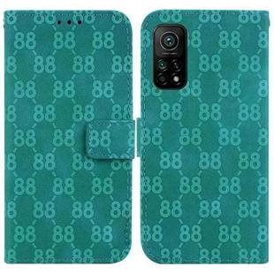 For Xiaomi Mi 10T Pro 5G / Mi 10T 5G Double 8-shaped Embossed Leather Phone Case(Green)