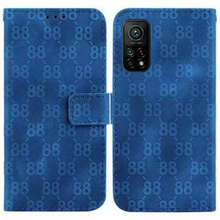 For Xiaomi Mi 10T Pro 5G / Mi 10T 5G Double 8-shaped Embossed Leather Phone Case(Blue)