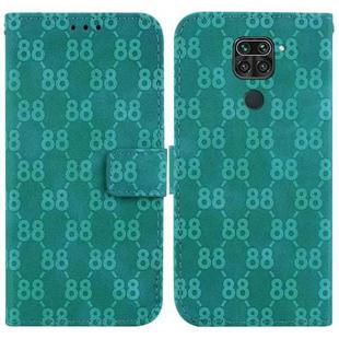 For Xiaomi Redmi Note 9 / 10X 4G Double 8-shaped Embossed Leather Phone Case(Green)