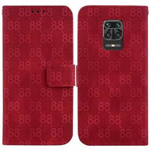 For Xiaomi Redmi Note 9 Pro/9S/9 Pro Max Double 8-shaped Embossed Leather Phone Case(Red)