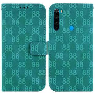 For Xiaomi Redmi Note 8T Double 8-shaped Embossed Leather Phone Case(Green)