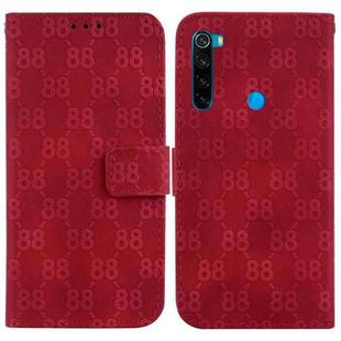 For Xiaomi Redmi Note 8T Double 8-shaped Embossed Leather Phone Case(Red)