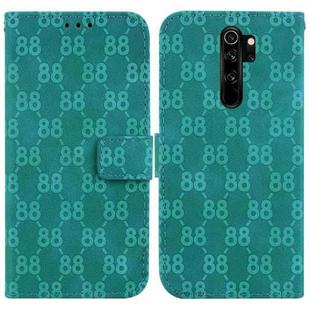 For Xiaomi Redmi Note 8 Pro Double 8-shaped Embossed Leather Phone Case(Green)