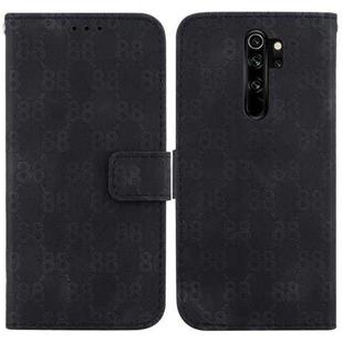 For Xiaomi Redmi Note 8 Pro Double 8-shaped Embossed Leather Phone Case(Black)