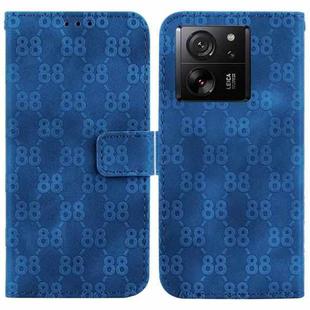 For Xiaomi 13T / 13T Pro / Redmi K60 Ultra Double 8-shaped Embossed Leather Phone Case(Blue)