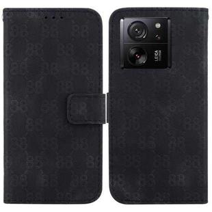 For Xiaomi 13T / 13T Pro / Redmi K60 Ultra Double 8-shaped Embossed Leather Phone Case(Black)