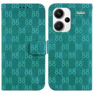 For Xiaomi Redmi Note 13 Pro+ 5G Double 8-shaped Embossed Leather Phone Case(Green)