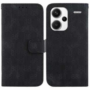 For Xiaomi Redmi Note 13 Pro+ 5G Double 8-shaped Embossed Leather Phone Case(Black)