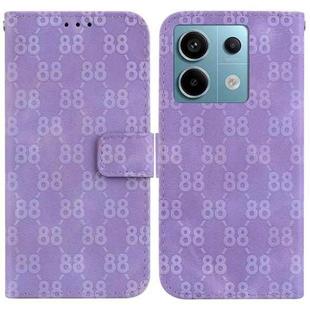 For Xiaomi Redmi Note 13 Pro 5G Double 8-shaped Embossed Leather Phone Case(Purple)